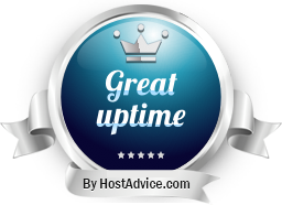 HostAdvice Great Uptime Award for KnownSRV